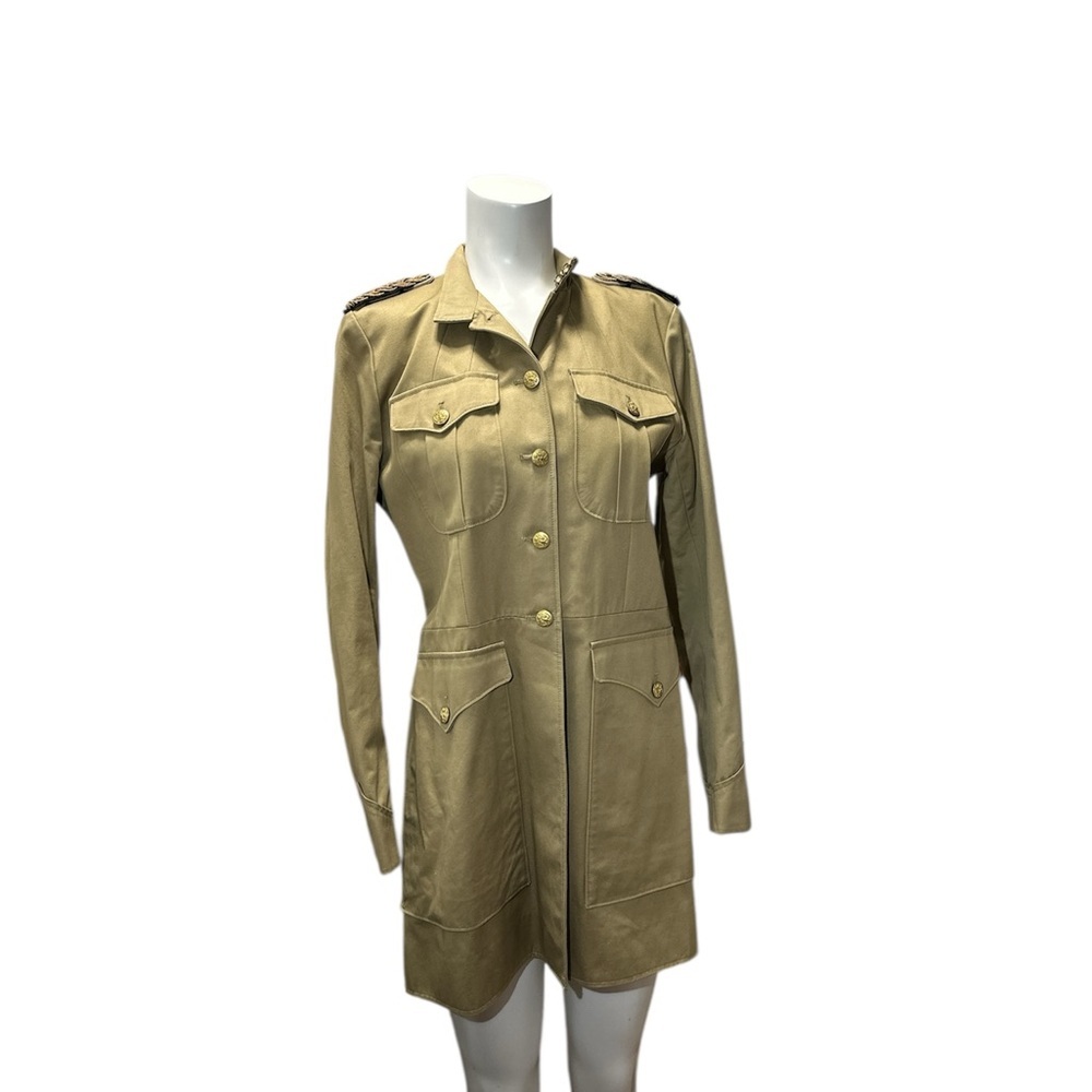 Denim & Supply Ralph Lauren Tan Military Jacket with Lapels